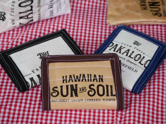 Pakalolo/Sun and Soil Pouch Upcycled Wallet