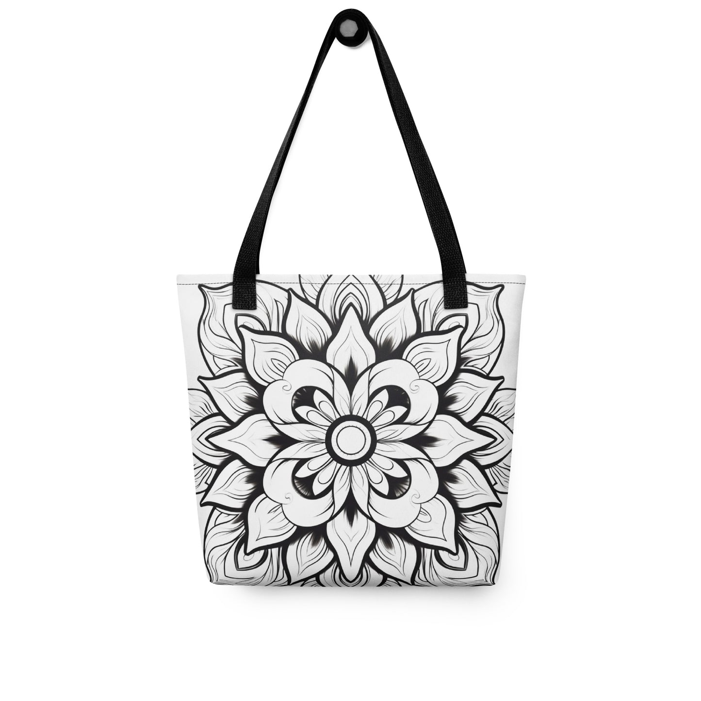 Flower Mandala Color-Me Tote bag