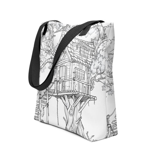 Treehouse Color-Me Tote bag