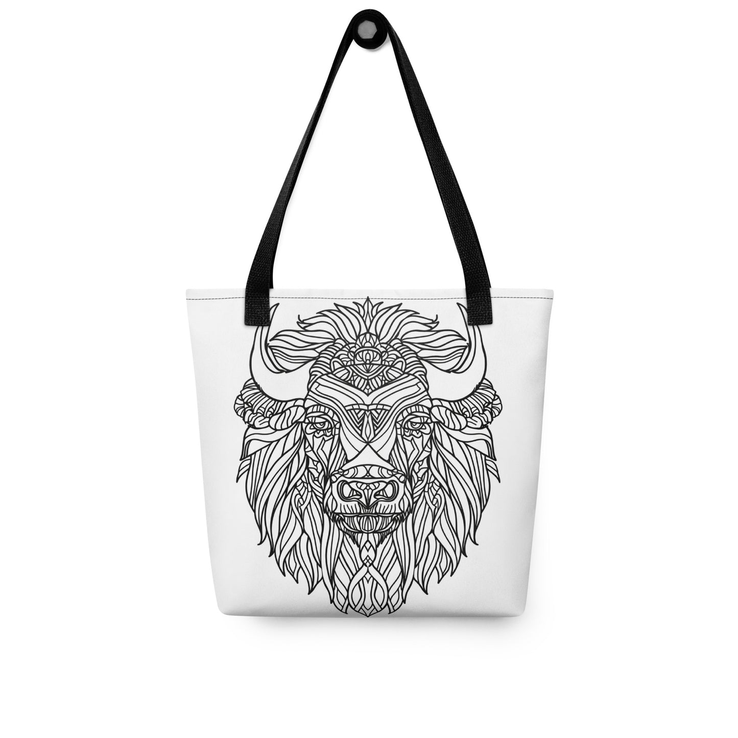 Buffalo Mandala Color-Me Tote bag