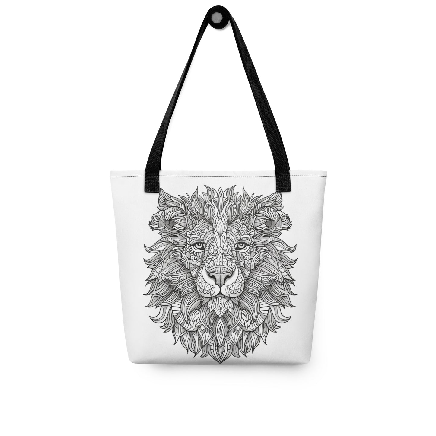 Lion Mandala Color-Me Tote bag