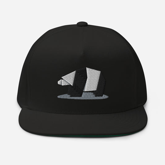 Paper Panda Flat Bill Cap